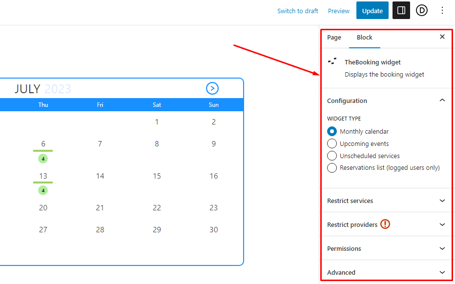 WordPress Block Configuration