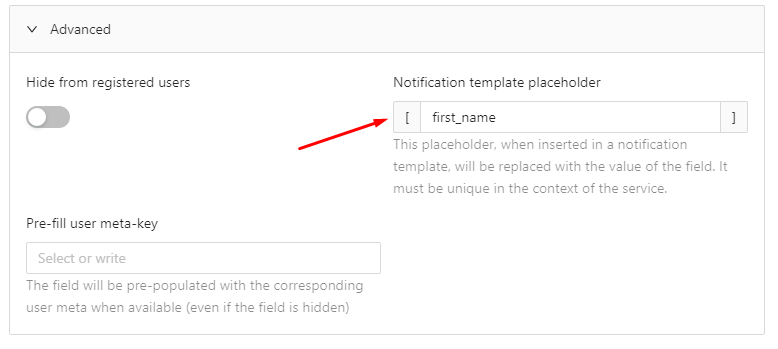 Form Field Placeholder